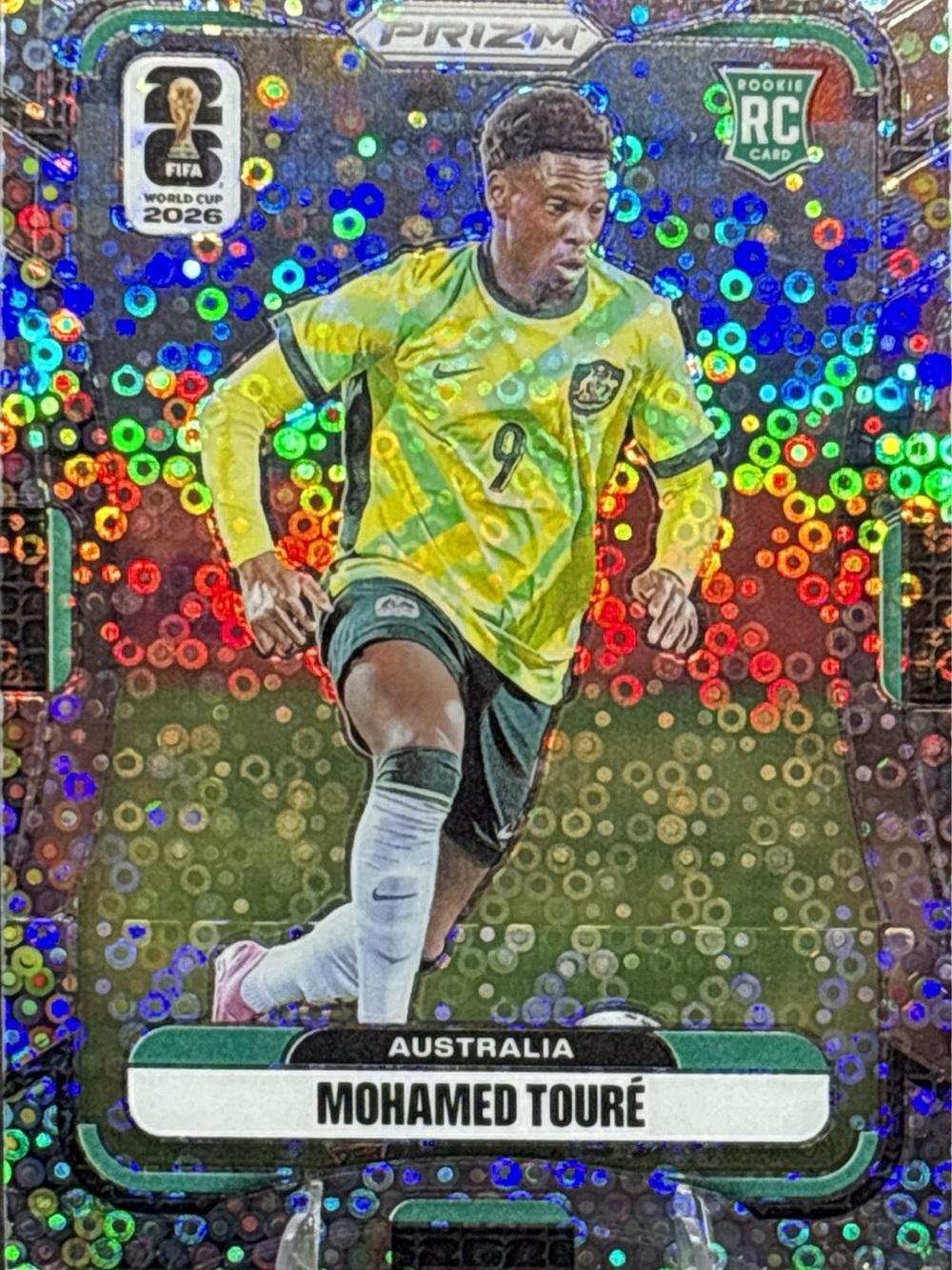 Panini Prizm Mohamed Touré Australia Holo Shimmer Prizm Soccer RC